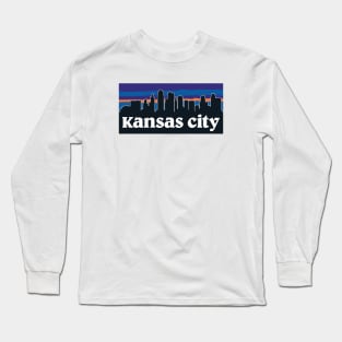 Kansas City Skyline Long Sleeve T-Shirt